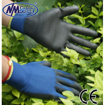 NMSAFETY CE certification PU gants de travail de sécurité EN388 4131